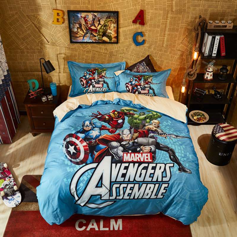 Marvel Avengers Queen size Bedding Set For Teens Comforter Set