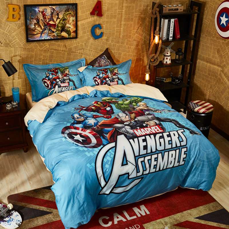 Marvel Avengers Queen size Bedding Set For Teens Comforter Set