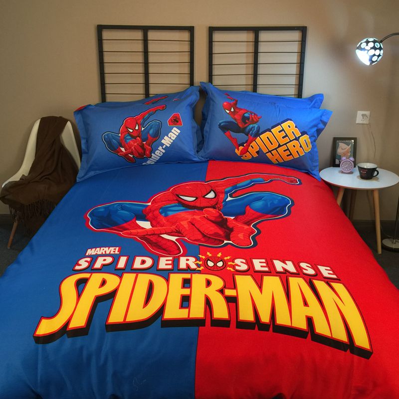 Spiderman Bed Sheets King Size Limited, Spiderman King Size Bedding