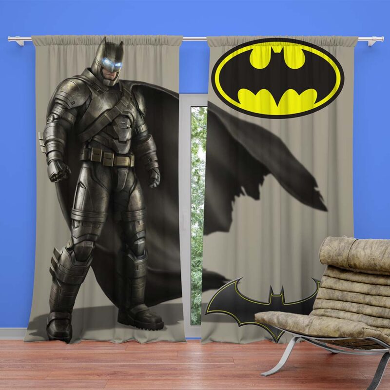 Batman Themed Grey Color Curtain