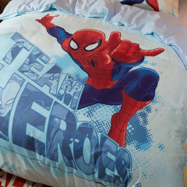 Kid's Super Hero Spider Man Bedding Set Twin Queen Size
