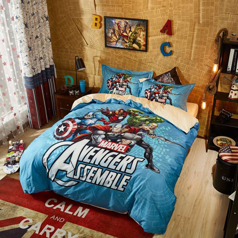 Marvel Avengers Assemble Bed In a Bag Twin Queen Bedding Set