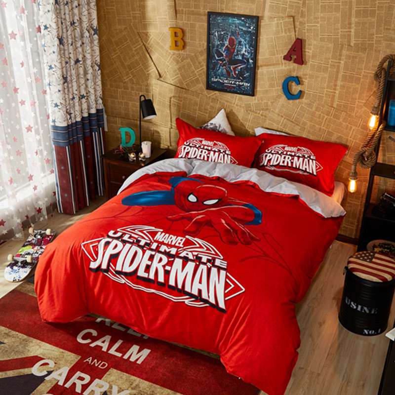 Marvel Spider-Man 8pcs Comforter Set in a Bag Twin Full Queen Size Bedding Set
