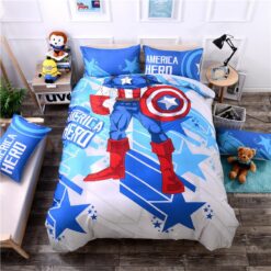 Super Hero Captain America Bedding Set Twin Queen Size (1)