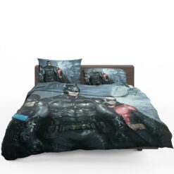 Batman and Robin Arkham Night Video Game Bedding Set