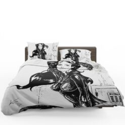 DC Dark Knight Catwoman Black and White Bedding Set