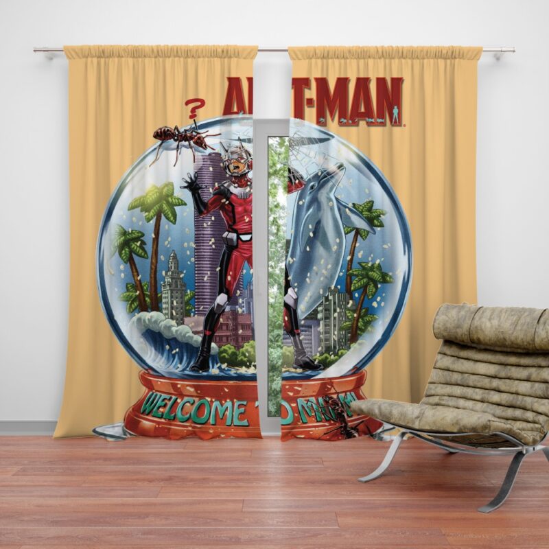 Marvel Comics Ant-Man In Snow Globe Curtains