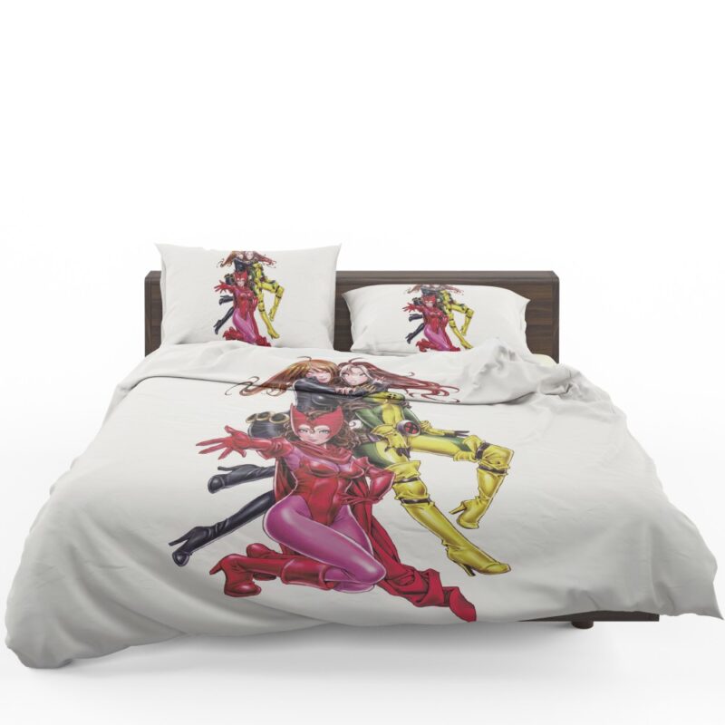 Black Widow Scarlet Witch and Rogue Marvel Comics Bedding Set 1