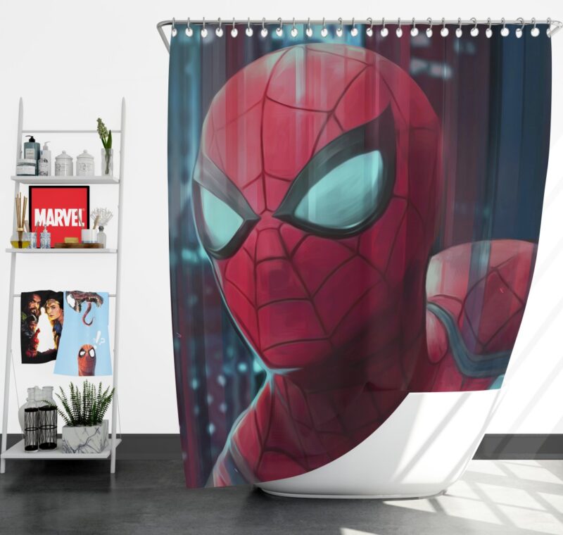Fantastic Four Spider-Man Marvel Shower Curtain