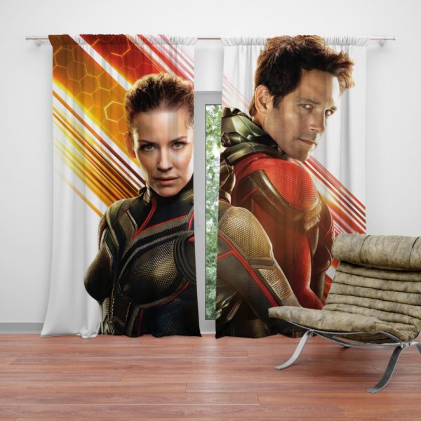 Evangeline Lilly and Paul Rudd Ant-Man Movie Curtain