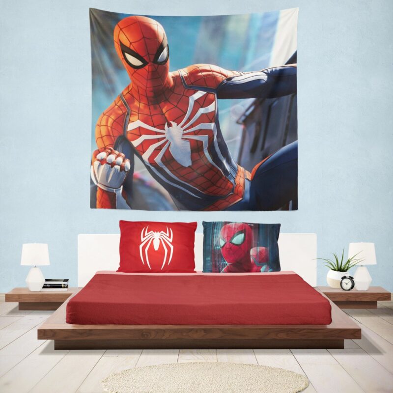 Marvel Comics Spider-Man The Avengers Shield Hanging Wall Tapestry