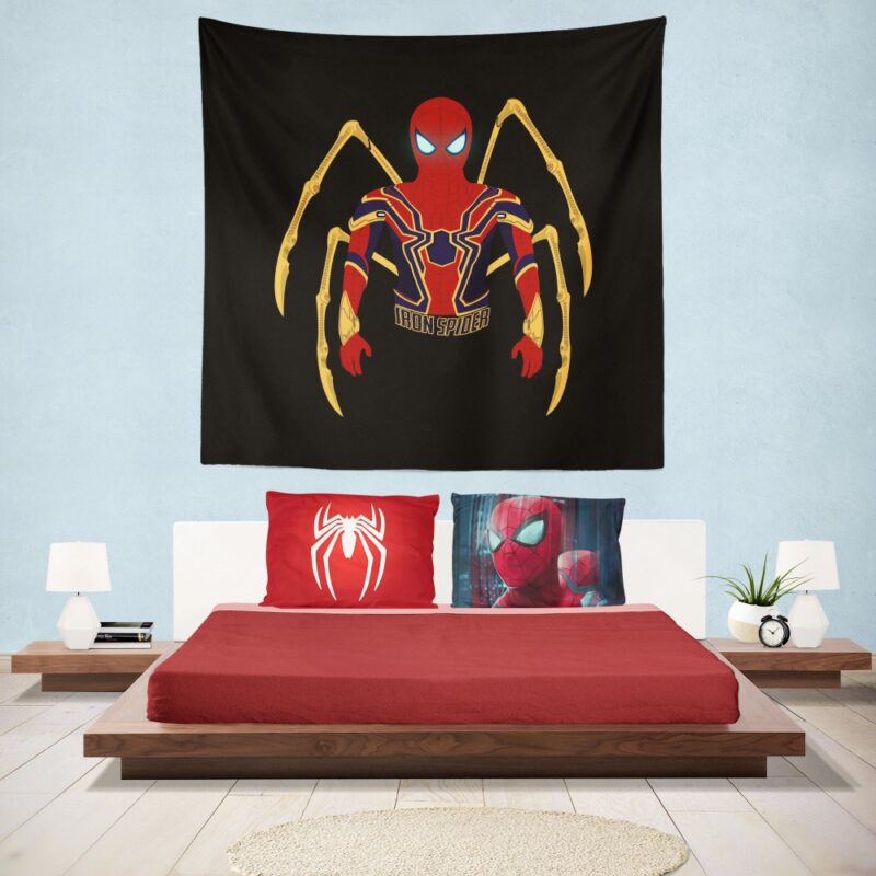 Marvel Iron Spider Armor Hanging Wall Tapestry