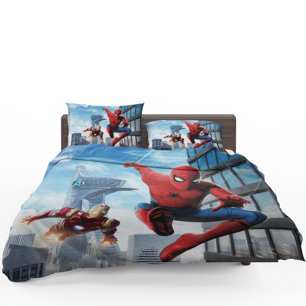 Spider Man Homecoming Iron Man Bedding Set Super Heroes Bedding