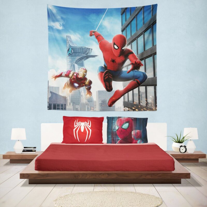 Spider-Man Homecoming Iron Man Hanging Wall Tapestry