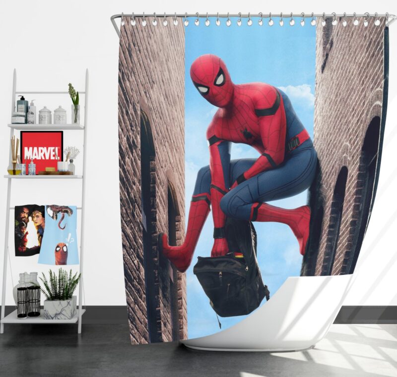 Spider-Man Homecoming Marvel Movie Shower Curtain