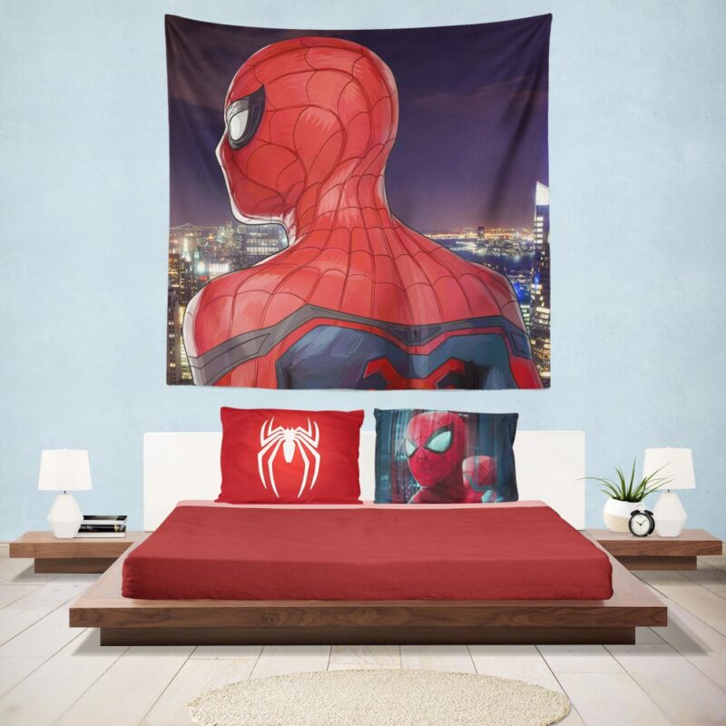 Spider-Man Homecoming Super Hero Marvel Comic Hanging Wall Tapestry
