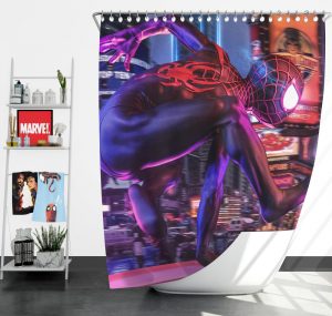 Spider-Man Into The Spider-Verse Shower Curtain
