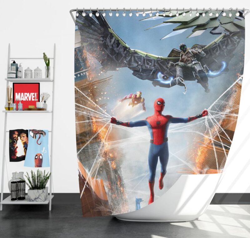 Spider-Man Jean Grey School for Higher Learning Shower Curtain