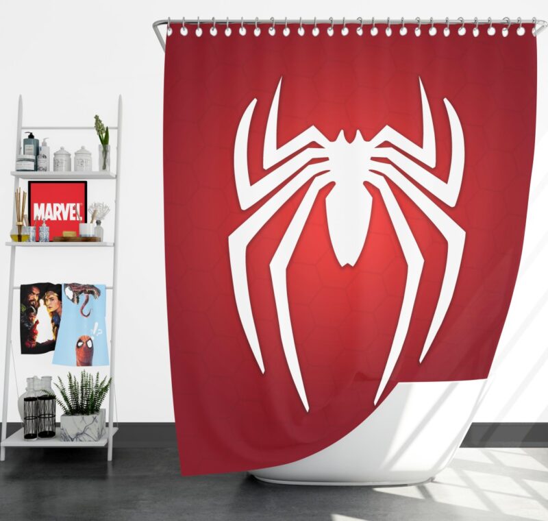 Spider-Man Parker Industries Marvel Comics Shower Curtain