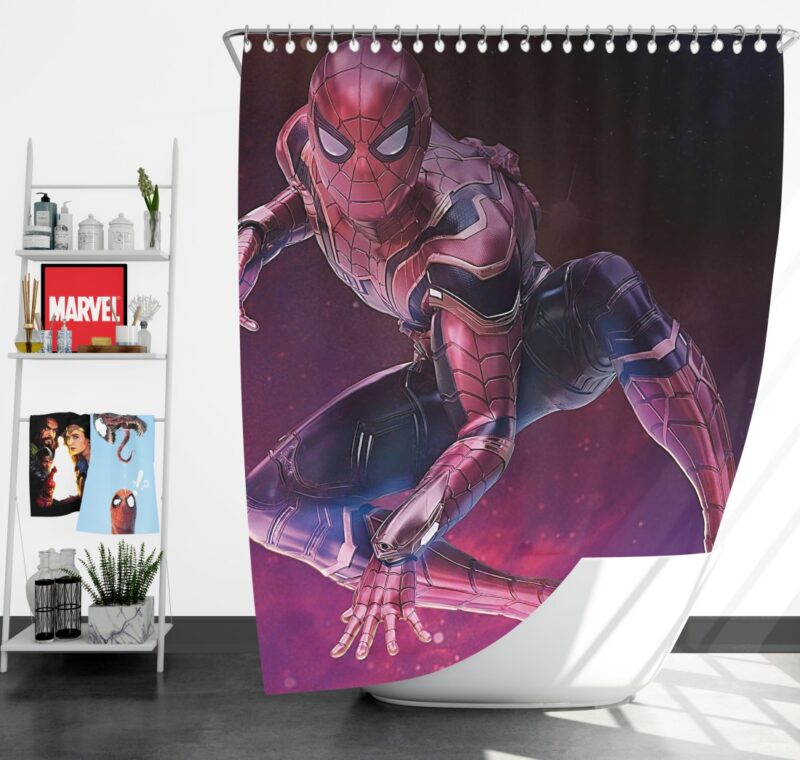 Spider-Man Peter Parker Avengers Infinity War Shower Curtain