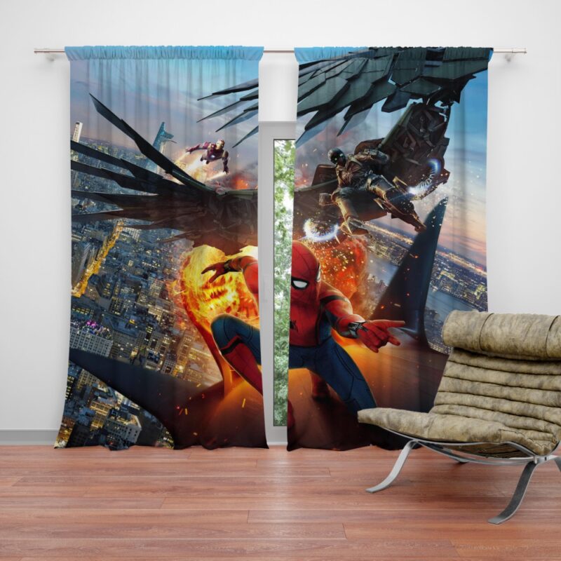 Spider-Man Vulture and Iron Man Curtain