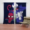 Spider-Man and Venom Artwork Print Curtain