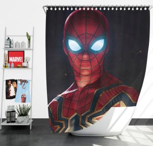Spider-Man in Marvel Avengers Infinity War Movie Shower Curtain