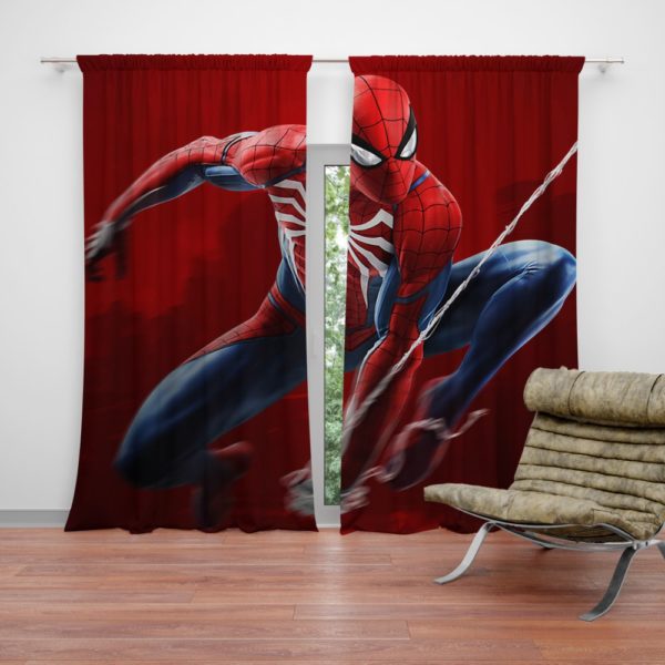 Spider-Man in Play Station 4 Video Game Curtain