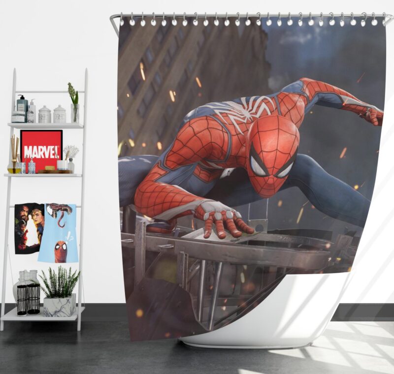The Amazing Spider-Man 2 Movie Shower Curtain