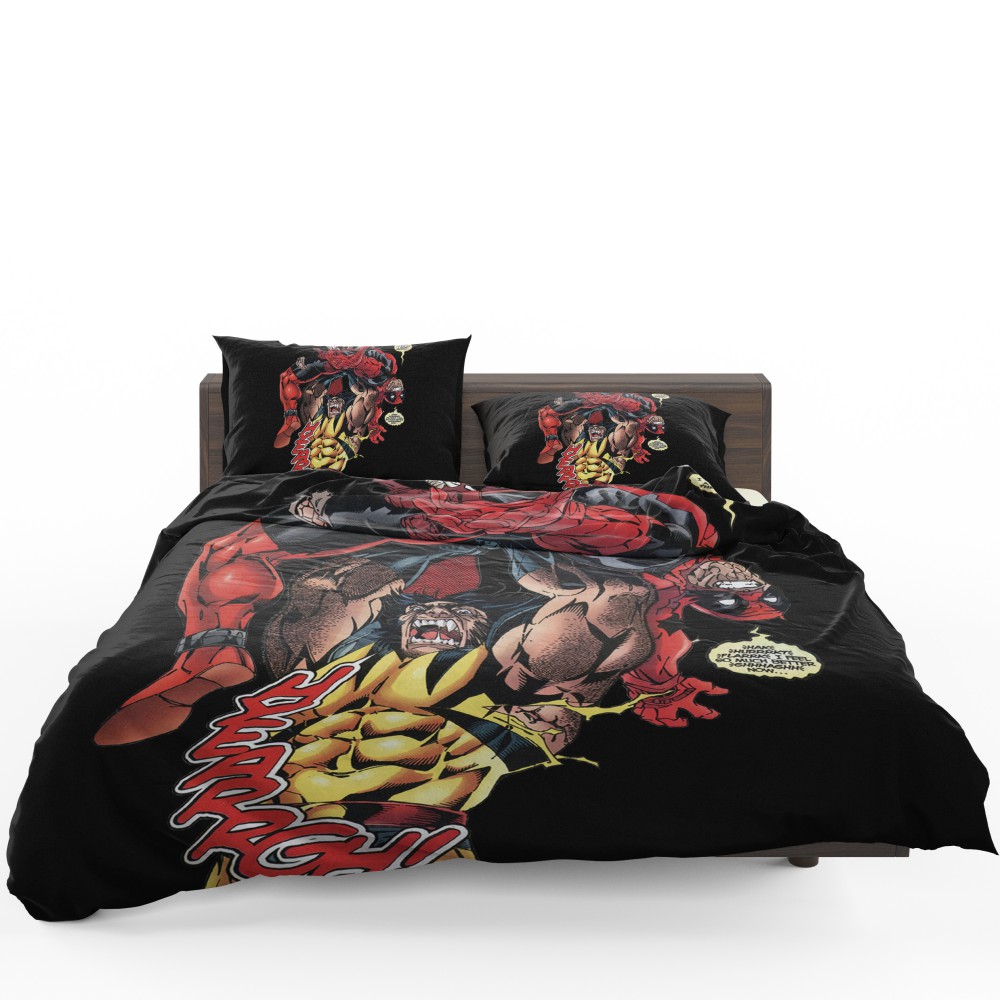 Wolverine Vs Deadpool X Men Origins Wolverine Bedding Set