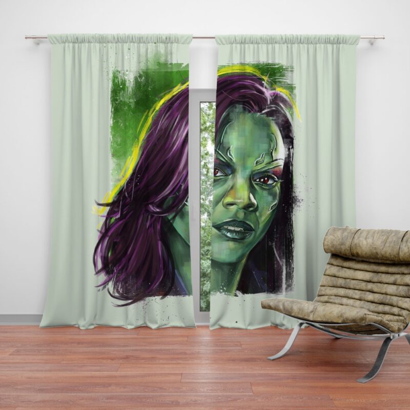 Zoe Saldana Gamora Curtain
