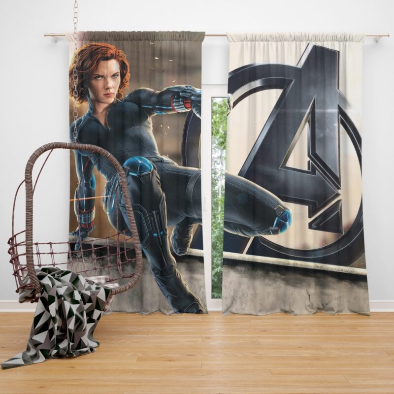 Age of Ultron The Avengers Black Widow Scarlett Johansson Curtain