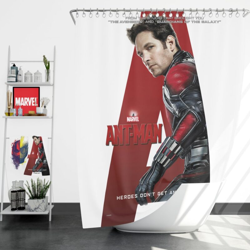 Ant-Man Marvel Movie Paul Rudd Shower Curtain