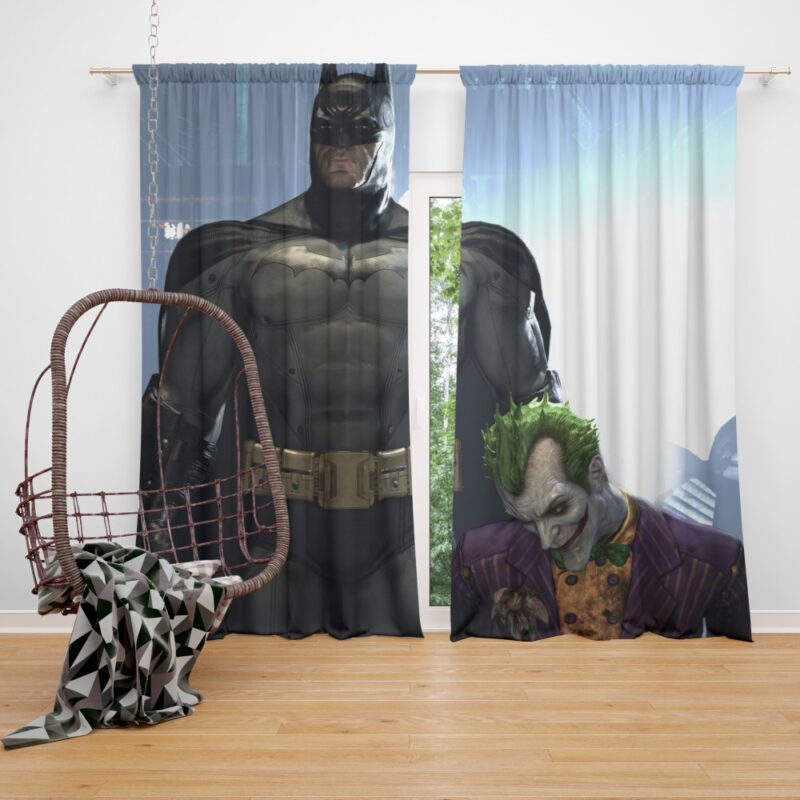 Arkham Asylum Video Game Batman and Joker Curtain