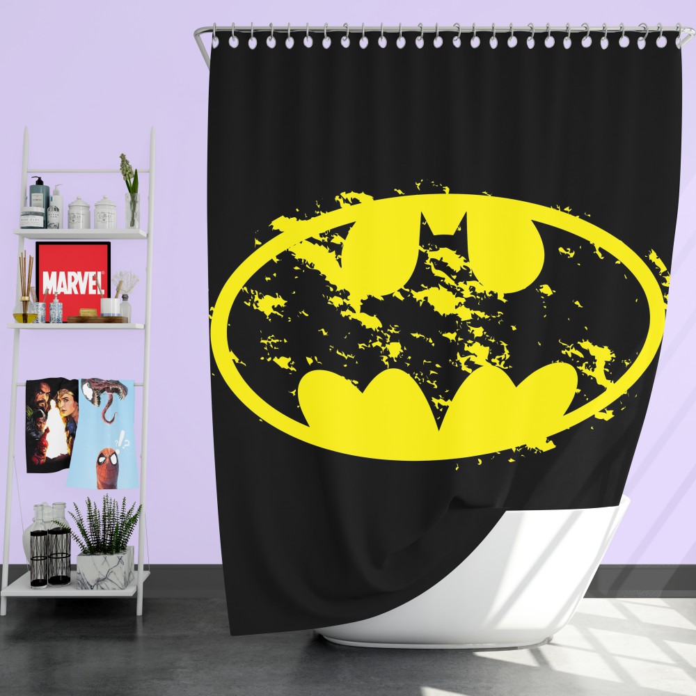 Batman Logo Shower Curtain 