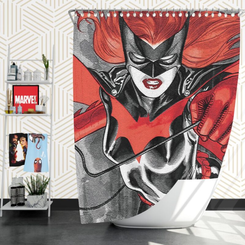 Batwoman Adventures Detective Comics Shower Curtain