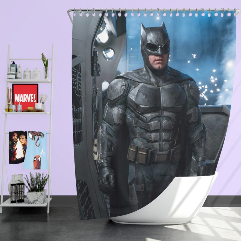 Ben Affleck Batman Bruce Wayne Justice League Shower Curtain