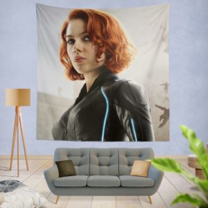 Black Widow in Avengers Infinity War Movie Wall Hanging Tapestry