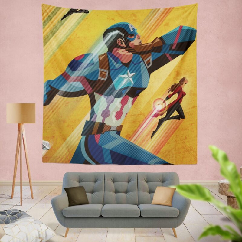 Captain America Civil War Marvel Movie Wall Hanging Tapestry