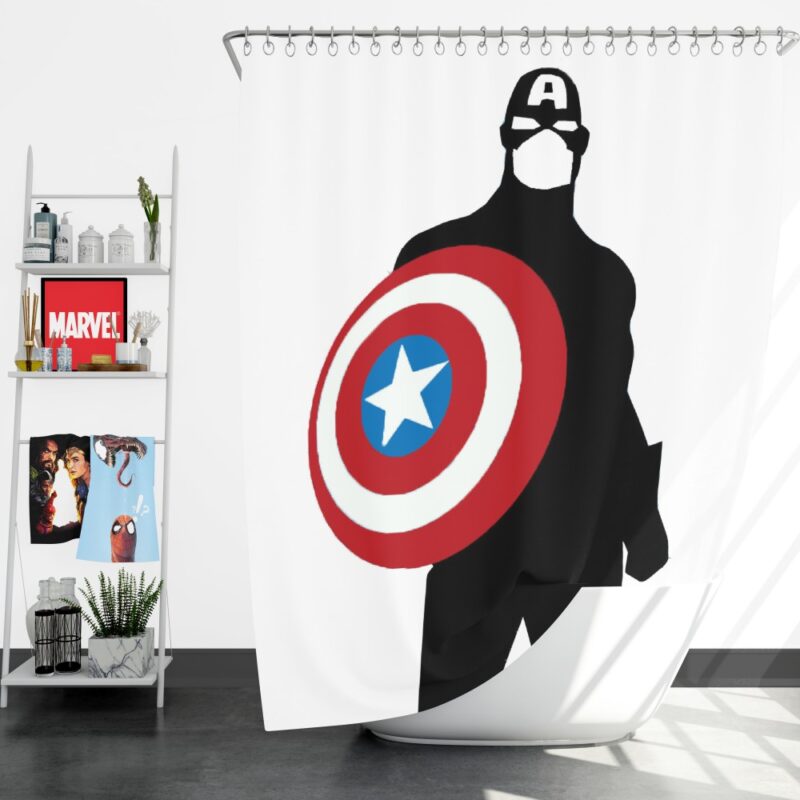 Captain America Marvel SHIELD Secret Avengers Shower Curtain