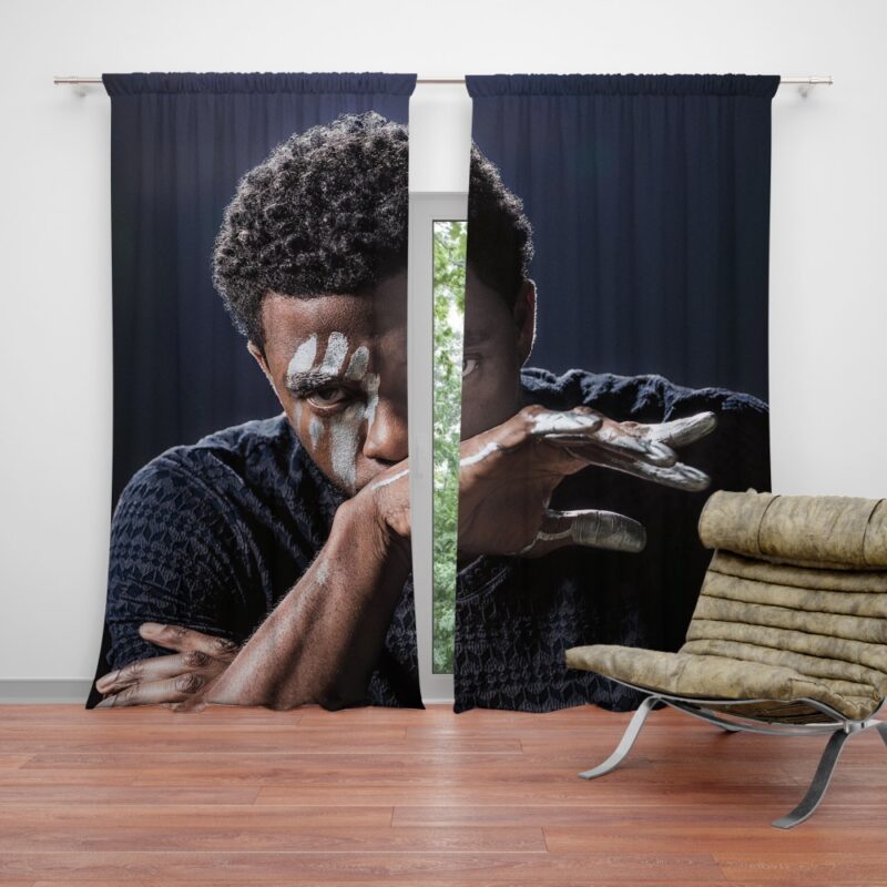 Chadwick Boseman Black Panther Curtain