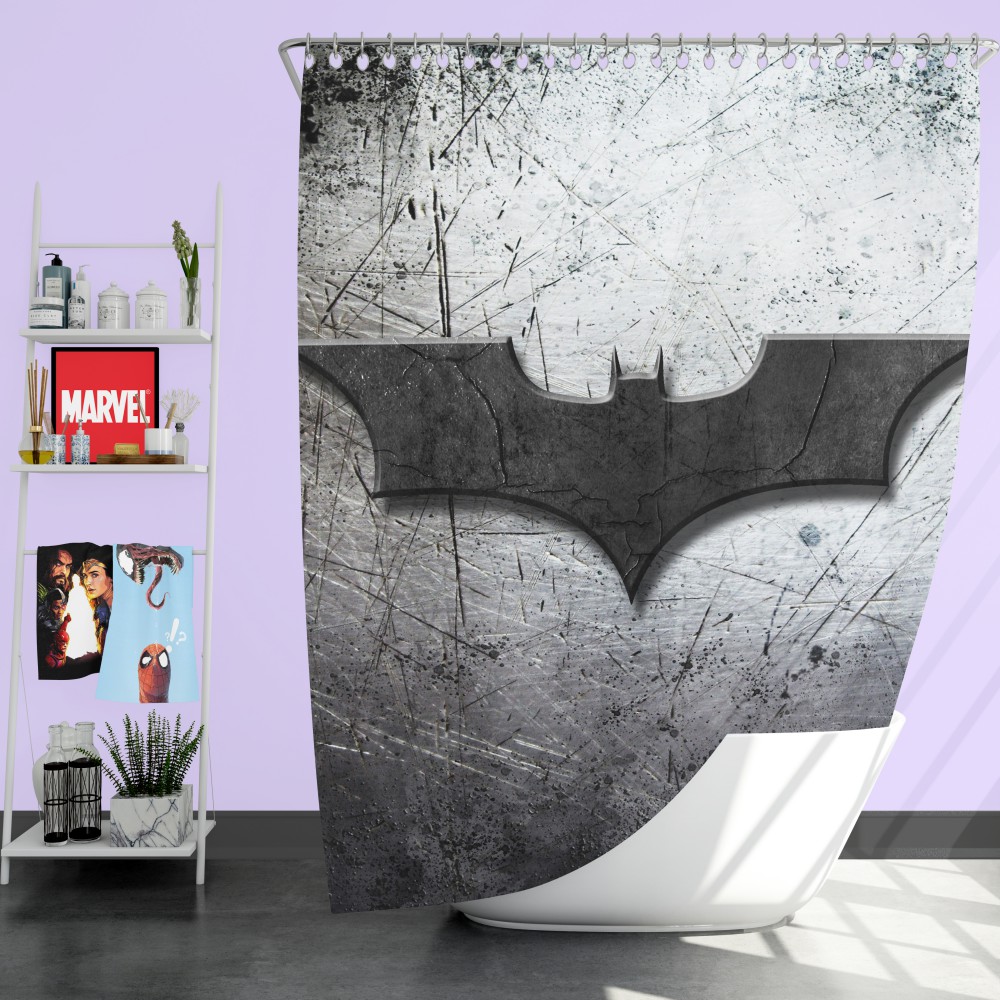 Dc Comics Batman Logo Shower Curtain, Batman Shower Curtain