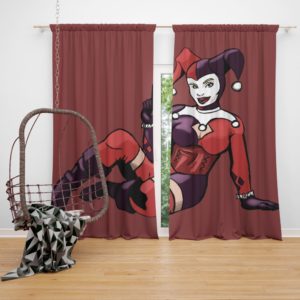 DC Comics Harley Quinn Suicide Art Curtain