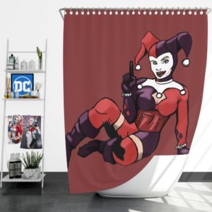 DC Comics Harley Quinn Suicide Art Shower Curtain