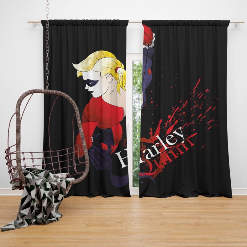 DC Icons Harley Quinn Figure Curtain