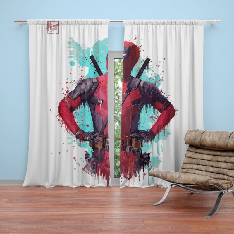 Deadpool Artwork Curtain