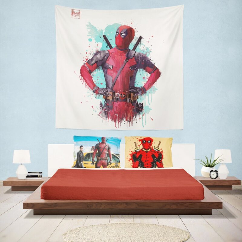 Deadpool Artwork Wall Hanging Tapestry