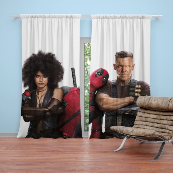 Deadpool Domino and Cable Curtain