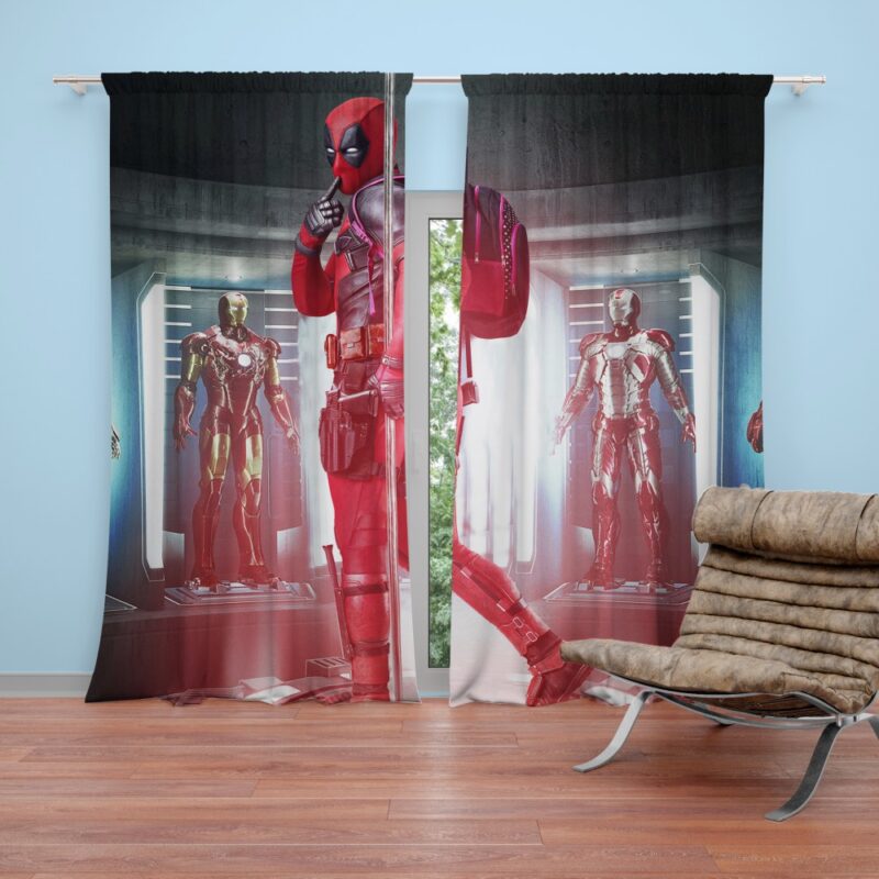 Deadpool Fan Art Curtain
