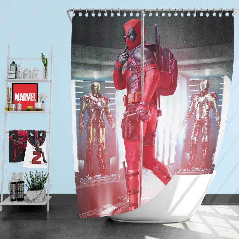 Deadpool Fan Art Shower Curtain